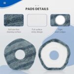AnDongo 8 Pack Mop Pads Compatible with eufy X10 Pro Omni / X9 Pro Robot Vacuum Cleaner, Spin Cleaning Pads Replacement Accessories Set