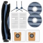 (9 Pack) C20 Omni Replacement Parts Compatible with Eufy C20 Omni Robot Vacuum Cleaner, 1 Roller Brush, 2 HEPA Filters, 2 Side Brushes, 2 Dust Bags, 2 Mop Pads, Accessories Kit