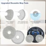 Feilifan 20 PCS Accessories for ECOVACS DEEBOT T30S/ T30S Combo Robot Vacuum, Replacement Parts Main Brush, Side Brush, Filter, Mop Pad, Dust Bag