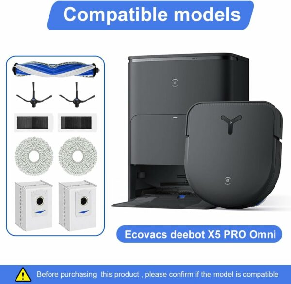 اکسسوری جارو رباتیک اکووکس مناسب مدل Ecovacs deebot X5 PRO Omni (ارسال 10 الی 15 روز کاری) - تصویر 3