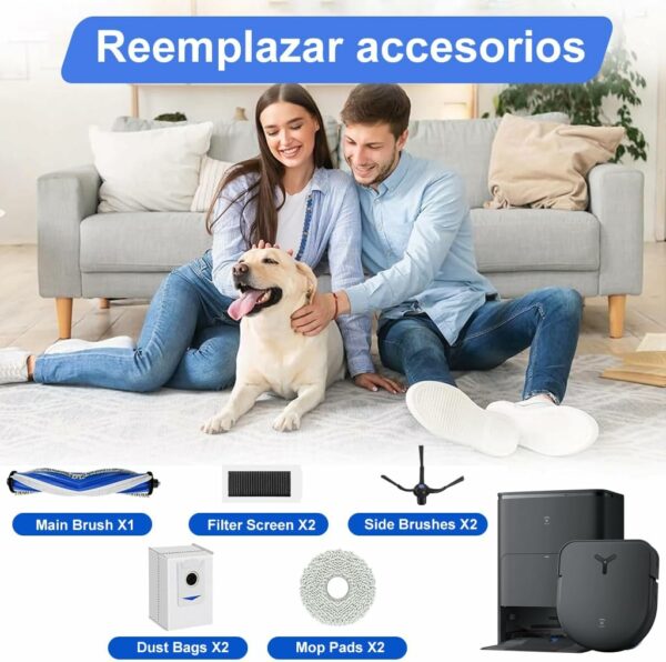 اکسسوری جارو رباتیک اکووکس مناسب مدل Ecovacs deebot X5 PRO Omni (ارسال 10 الی 15 روز کاری) - تصویر 5