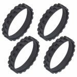 UOMTREO 4-Piece Tyres for iRobot Roomba Wheels, Non-Slip Wheel Tyre Replacement, Easy Installation Wheel Tyres Compatible with iRobot Roomba 500, 600, 700, 800, 900, e and i Series Models