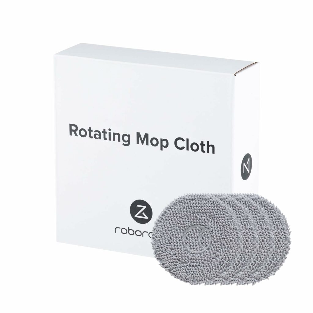Roborock 4 Pack Microfiber Mop Cloths for Qrevo Curv/Qrevo Edge/Qrevo Edge 5V1/Qrevo Curv 5A1 Robot Vacuum, Mop Pad Replacement Accessories