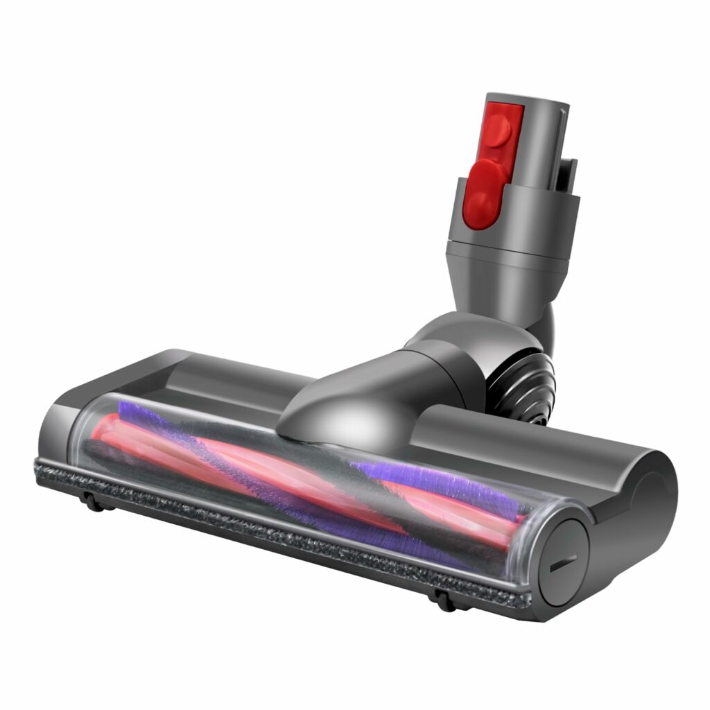 Quick-Release Motorhead Cleaner for Dys0n V7 V8 V10 V11 V15 Vacuum Cleaner SV10 SV11 SV12 SV14 Replacement Part Electric Head for Hardwood Floor Carpets with Carbon Fiber Roller Brush
