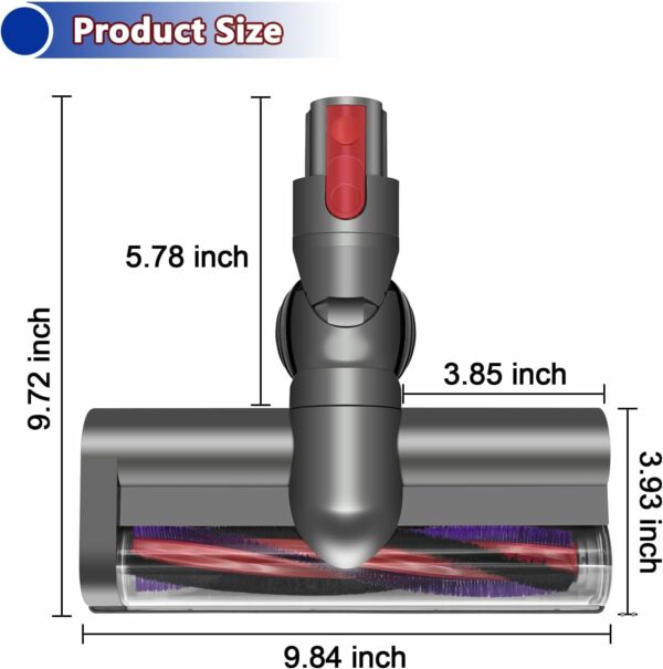 پارویی اورجینال دایسون مناسب مدل Dys0n V7 V8 V10 V11 V15 Vacuum Cleaner SV10 SV11 SV12 SV14 (ارسال 15 الی 25 روز کاری) - تصویر 3