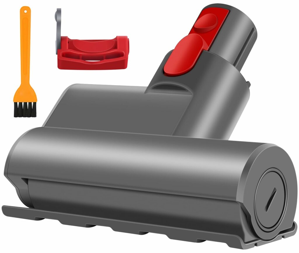 Wiseten Mini Turbine Nozzle for Dyson V7 V8 V10 V11 V15 Handheld Vacuum Cleaner Brush Replacement Parts Brush Roll Accessories Replacement Brush for Mattress Sofa Car Seat Chair Removes Mites and
