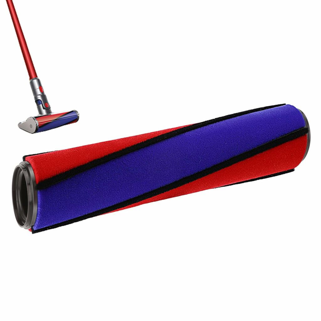 NALACAL Soft Roller Brush Roll Bar Replacement Compatible with Dyson V6 V7 V8 V10 V11 Fluffy Cordless Vacuum Cleaner, Soft Roller Head Brush Bar Brushroll Replacement Part No. 966488-01