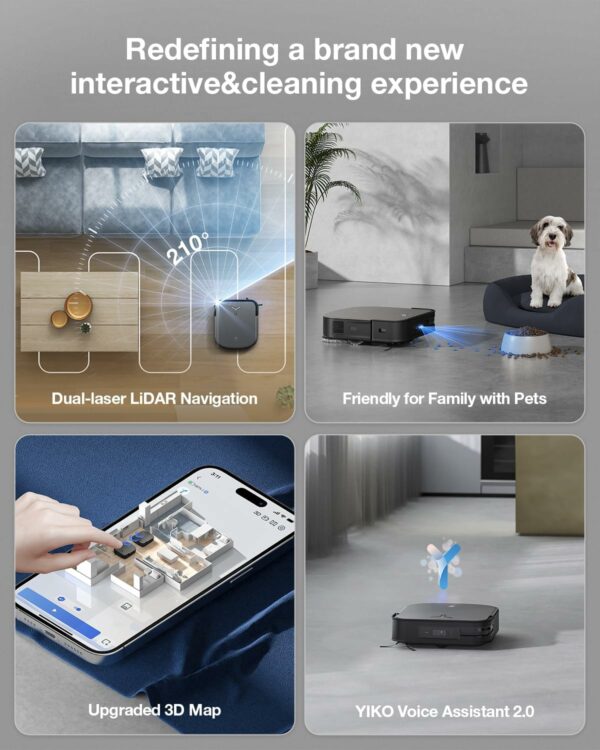 جارو رباتیک اکووکس Ecovacs X2 COMBO - تصویر 4