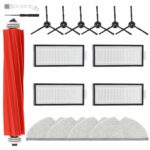 Feilifan 16 PCS Accessories Kit for Roborock Q7 Max Robot Vacuum Cleaner, Replacement Parts Main Brush, Side Brush, Washable Filter, Mop Cloths