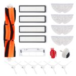 DingGreat Accessory Kit for Xiaomi Mijia Dreame D9 / Dreame L10 pro Robot Vacuum Cleaner – Pack of 1 Main Brush, 4 HEPA Filter, 6 Side Brush, 4 Mop Cloth, 1 Main Brush Cover, 1 Guide wheel
