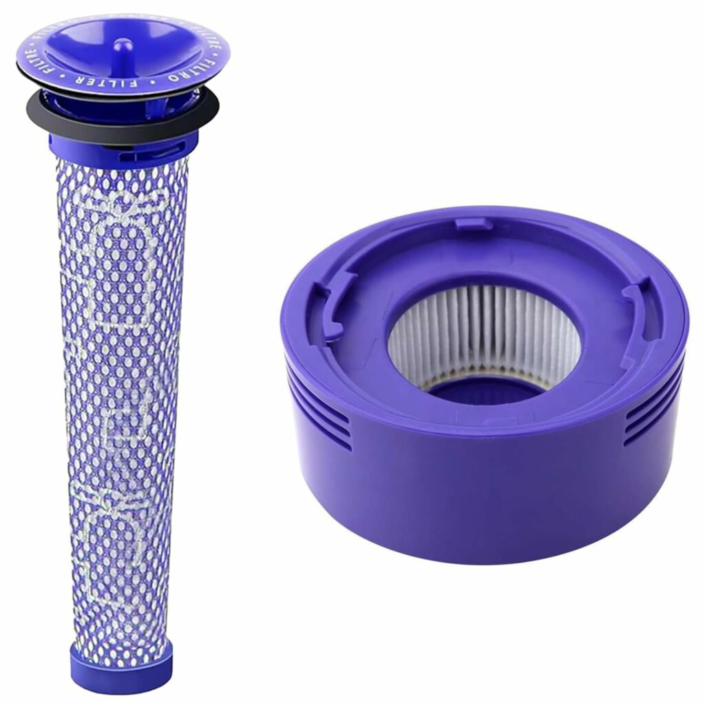 Unikstone Pre Filter + HEPA Post-Filter kit for Dyson V7, V8 Animal and Absolute Cordless Vacuum, Replacement Pre-Filter (DY-96566101) and Post- Filter (DY-96747801)