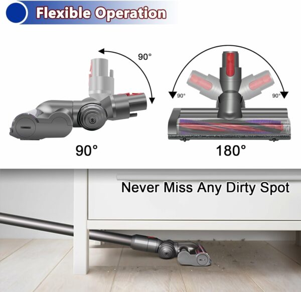 پارویی اورجینال دایسون مناسب مدل Dys0n V7 V8 V10 V11 V15 Vacuum Cleaner SV10 SV11 SV12 SV14 (ارسال 15 الی 25 روز کاری) - تصویر 9
