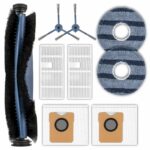 (9 Pack) C20 Omni Replacement Parts Compatible with Eufy C20 Omni Robot Vacuum Cleaner, 1 Roller Brush, 2 HEPA Filters, 2 Side Brushes, 2 Dust Bags, 2 Mop Pads, Accessories Kit
