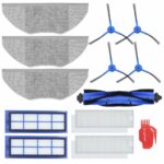 DingGreat Replacement parts for Eufy RoboVac L70 Hybrid Robot Vacuum Cleaner Accessories kit Pack with 1 Roller brush + 4 Filters + 4 Side brushes + 3 Mop Cloths +1 Cleaning brushes