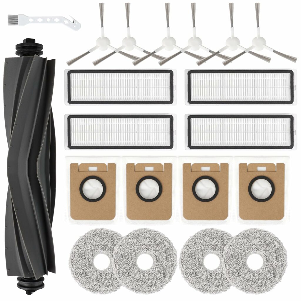 Feilifan 19 PCS Accessories Kit for Dreame L10s Ultra Robot Vacuum Cleaner, Replacement Parts Main Brush, Side Brush, Filter, Mop Cloths, Dust Bag
