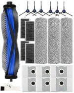 21-piece accessory set for Ecovacs Deebot X8, X8 PRO Omni: includes 6x dust bags, 4x HEPA filters, 6x side brushes, 3x roller mops, main and cleaning brush, compatible with X8 & X8 PRO