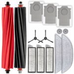 (14 Pieces) S8 MaxV Ultra Replacement Parts Compatible with Roborock S8 MaxV Ultra/ S8 Max Ultra Robot Vacuum, 2 Roller Brushes, 2 Side Brushes, 3 HEPA Filters, 3 Dust Bags, 2 Big + 2 Small Mop Pads