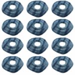 GMHLLES 12 Pack Mop Pads Compatible with Eufy Washable and Reusable Soft Mopping Pad Accessories for Eufy X10 Pro Omni for Eufy X9 Pro Robot Vacuums