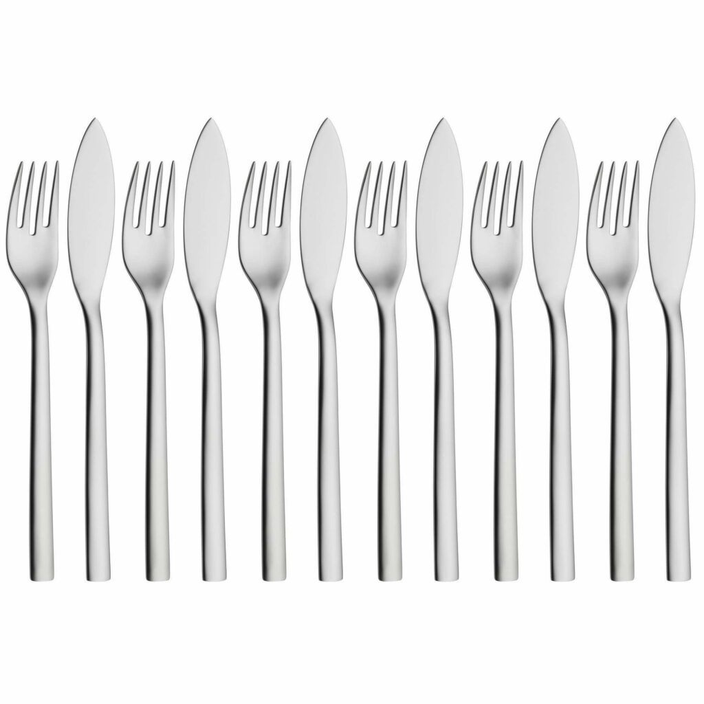 کارد و چنگال 12 پارچه دبلیو ام اف مدل WMF Fish knife and fork NUOVA