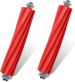 2-Piece, Detachable Rubber Main Brush,for QRevo/Qrevo MaxV/Qrevo S/Qrevo Pro/Qrevo Plus/Pearl E/S7/S7MaxV/S7 MaxV Ultra/S7 MaxUltra/S7 Pro Ultra/Q7 Max Robot Vacuum Cleaner,Compatible with Roborock.