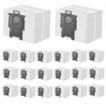 20 Pack Dust Bag Compatible with Roborock S8 Pro Ultra, S8+, Q7 Max+, Q8 Max+, Q5 Max+, Q5+, Q5 Pro+, S7 Max Ultra, S7 MaxV Ultra, Q7+ Vacuum Cleaner,3L Large Capacity Disposable Bag