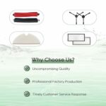 Replacement Accessories Compatible with Roborock Q5 Pro, Q5 Pro+, Q8 Max, Q8 Max+ Vacuum Cleaner Spare Parts, 2 Main Brushes, 4 Side Brushes, 4 Hepa Filters, 4 Mop Pads