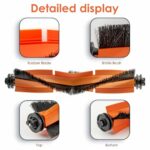 X20+ Replacement Roller Brushes Compatible with Xiaomi X20+/X20 Plus/ 1S/S20 plus/ S20+/X10+/X20 Pro Robot Vacuum Brush Accessory Kit Multi Surface Brush 2 Pack