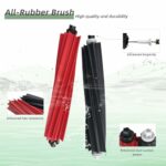 Replacement Accessories Compatible with Roborock Q5 Pro, Q5 Pro+, Q8 Max, Q8 Max+ Vacuum Cleaner Spare Parts, 2 Main Brushes, 4 Side Brushes, 4 Hepa Filters, 4 Mop Pads