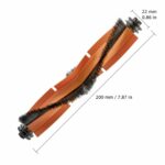 X20+ Replacement Roller Brushes Compatible with Xiaomi X20+/X20 Plus/ 1S/S20 plus/ S20+/X10+/X20 Pro Robot Vacuum Brush Accessory Kit Multi Surface Brush 2 Pack
