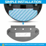 HASTHIP® Replacement Mop Cloth Plate Holder Compatible with ECOVACS Deebot Ozmo 920 950 T5 Series, Universal Mop Plate Accessory for Robot Vacuum Cleaner, Durable Vacuum Parts and Accessories