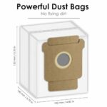 (6 Pack) Q0520 Q052020 Replacement Dust Bags Compatible With iRobot Roomba Vacuum 2 Essential Robot with AutoEmpty Dock Q0250, Vacuum Bag, Dsiposal Bag Accessories Kit