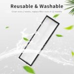 Rrochio Pack of 4 Robot Vacuum Cleaner Accessories, Washable E11 Air Filter for Roborock S8 Max Ultra, S8 MaxV Ultra