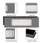 پک 5 عددی فیلتر جارو رباتیک مناسب اکووکس مدل  Ecovacs DEEBOT OZMO 920 950 T8 AIVI Max T9 T5 N5 N7 N8+ N8 Pro Plus DX55 DX93 DJ65 ( ارسال 10 الی 15 روز کاری )
