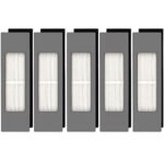 پک 5 عددی فیلتر جارو رباتیک مناسب اکووکس مدل  Ecovacs DEEBOT OZMO 920 950 T8 AIVI Max T9 T5 N5 N7 N8+ N8 Pro Plus DX55 DX93 DJ65 ( ارسال 10 الی 15 روز کاری )