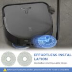 HASTHIP® Replacement Vacuum Cleaner Accessories for Ecovacs Deebot Vacuum Cleaner, Includes 2 HEPA Filters, 2 Dust Bags, 2 Mop Pads, 4Side Brushes, Universal Fit for Deebot X5 Pro, Deebot X5 Omni.