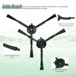 Replacement Accessories Compatible with Roborock Q5 Pro, Q5 Pro+, Q8 Max, Q8 Max+ Vacuum Cleaner Spare Parts, 2 Main Brushes, 4 Side Brushes, 4 Hepa Filters, 4 Mop Pads