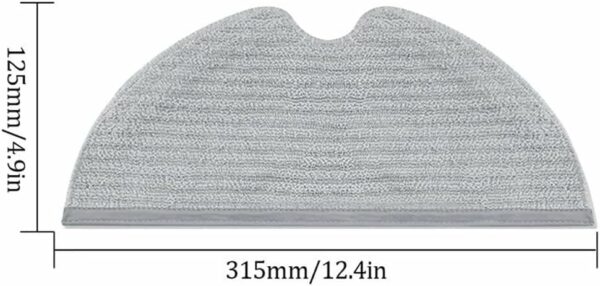 MYAYD Accessories for Xiaomi Mi Robot Vacuum Mop 2C/STYTJ03ZHM/1C/STYTJ01ZHM//F9 Vacuum Cleaner, 7-Piece Replacement Parts Set Includes 1 Main Brush, 2 Filters, 2 Six-Arm Side Brushes, 2 Wipes