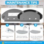 HASTHIP® Replacement Mop Cloth Plate Holder Compatible with ECOVACS Deebot Ozmo 920 950 T5 Series, Universal Mop Plate Accessory for Robot Vacuum Cleaner, Durable Vacuum Parts and Accessories