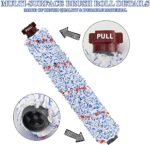 2 Pack 1868 CrossWave Multi-Surface Brush Rolls 2 Pack 1866 HEPA Vacuum Filters Replacement for Bissell CrossWave 1785 2306 Series Vacuum Cleaner, Compare to Part # 1608683, 160-8683, 1608684