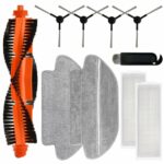HASTHIP® 10Pcs Replenishment Kit, Replacement Parts Compatible with Xiaomi Robot Vacuum Cleaner S10, Replacement Accessories include 1 Main Brush, 2 Filter, 2 Mop Cloth, 4 Side Brush, 1 Cleaning brush