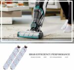 2 Pack 1868 CrossWave Multi-Surface Brush Rolls 2 Pack 1866 HEPA Vacuum Filters Replacement for Bissell CrossWave 1785 2306 Series Vacuum Cleaner, Compare to Part # 1608683, 160-8683, 1608684
