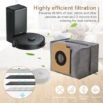 Nuo desire Pack of 15 Vacuum Cleaner Bags Accessories for Eufy Clean X8 Pro / X10 Pro Omni Robot Vacuum Cleaner Replacement Bags Accessories Vacuum Cleaner Replacement Bags