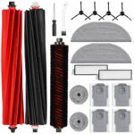 19 Pack Accessories Set for Roborock S8 Max/MaxV Ultra Robot Vacuum Cleaner 1 Pair Roller Brush 1 Self-Cleaning Brush 4 Side Brushes 2 Filters 4 Long and Round Mop Pads 4 Dust Bags 1 Cleaning Brush