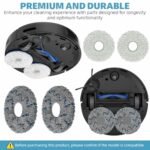HASTHIP® 11Pcs Replacement Accessories for Ecovacs Deebot N30 Pro Omni Vacuum Cleaner Spare Accessories Includes 3 Side Brushes, 4 Microfiber Cloth Mop, 2 Dust Bag, 2 Filter