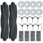 SpeHiate Replacement Parts Accessories for Dreame L10s Pro Ultra Heat Robot Vacuum Cleaner, Kit for Dreame X30 Ultra, 2 Main Brushes, 8 Wipes, 4 HEPA Filters, 8 Side Brushes