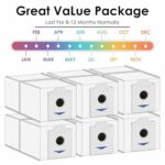 (6 Pack) N30 Omni Replacement Dust Bags Compatible With ECOVACS DEEBOT N30 Omni / N30 Pro Omni robotic vacuum cleaner, With Activated Carbon Filter layer, Disposable Bags, Vacuum Bag, Canister Bags