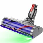Vacuum Cleaner Replacement parts for Dyson V7 V8 V10 V11 V15 Direct Drive Head for Dyson Cordless Stick Vacuum Cleaners for hardwood floors 270° Torque Brush Head with LED Headlights