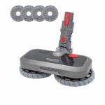 Excefore Wireless Vacuum Cleaner Wet Dry Mop Cleaning Head Floor Brush, Replacement Parts Electric Mop Head ，Compatible for Dyson V7 V8 V10 V11 V15