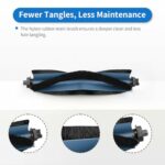BUXEBUX 21 Pcs Replacement Parts Accessories for Eufy Robot Vacuum Omni C20 Robot Vacuum Cleaner Replacement Parts Kit 1 Roller Brush, 4 HEPA Filters, 4 Mop Pads, 6 Side Brushes, 6 Dust Bags