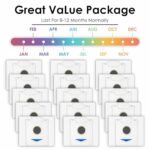 (15 Pack) N30 Omni Replacement Dust Bags Compatible With ECOVACS DEEBOT N30 Omni / N30 Pro Omni robot vacuum cleaner, Activated Carbon Filter layer, Disposable Bags, Vacuum Bag, Canister Bags